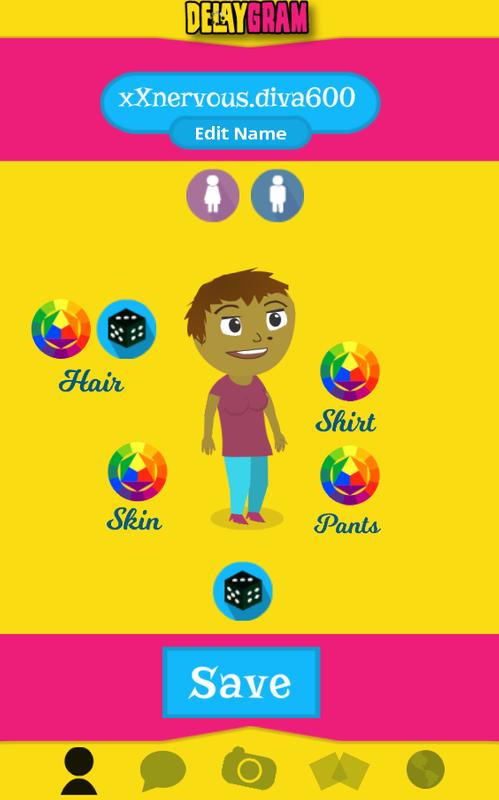Delaygram social media game screenshot